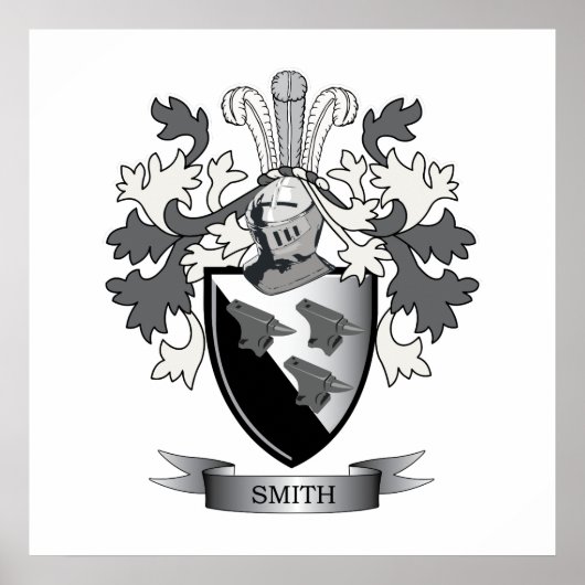 Smith Family Crest Coat. Poster (Voorkant)
