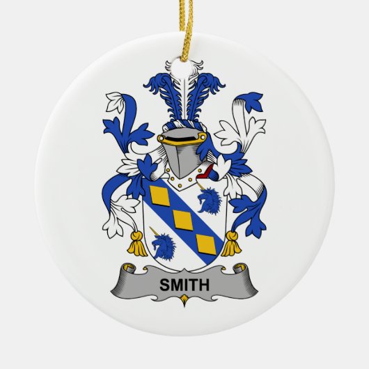 Smith Family Crest Keramisch Ornament (Voorkant)