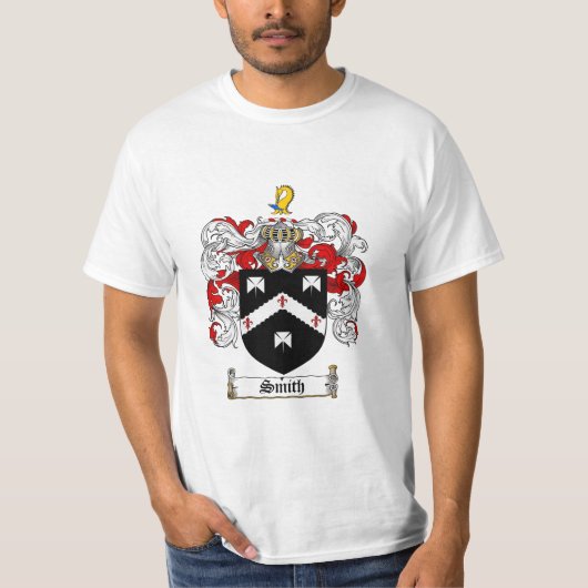 Smith Family Crest - Smith Coat of Arms T-shirt (Voorkant)