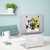 Smith Family Crest Sticker (Laptop op bureau)