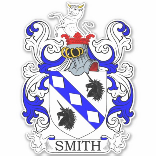 Smith Family Crest Sticker (Voorkant)