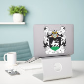Smith Family Crest Sticker (Laptop op bureau)