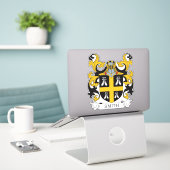 Smith Family Crest Sticker (Laptop op bureau)