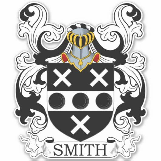 Smith Family Crest Sticker (Voorkant)