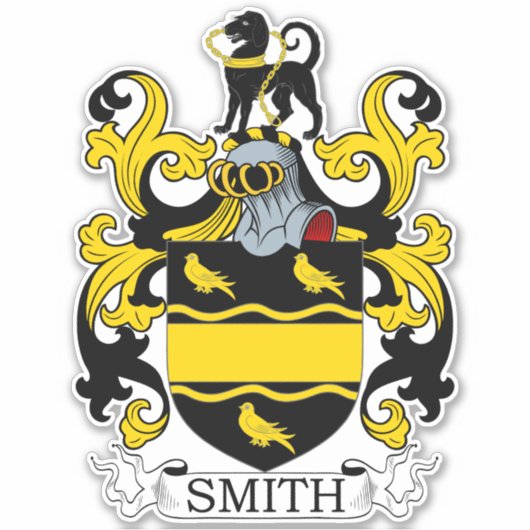 Smith Family Crest Sticker (Voorkant)