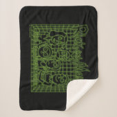 Smith Family Digital Hologram Sherpa Deken (Voorkant)