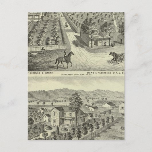 Smith, Herman residences, store Briefkaart (Voorkant)