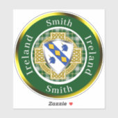 Smith Irish Shield/Celtic Cross Personalized Sticker (Vel)