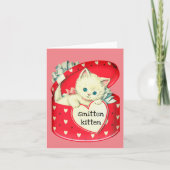 Smith Kitten Red en Roze  Valentijn Kaart (Voorkant)