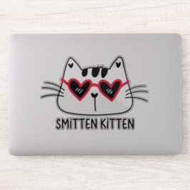 Smith Kitten Valentijnsdag voor rode zonnebrillen Sticker