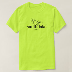 Smith Lake Alabama Map T-shirt