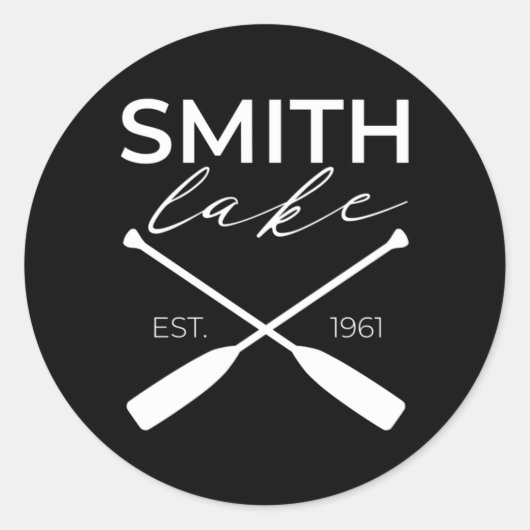 Smith Lake Alabama Ronde Sticker (Voorkant)