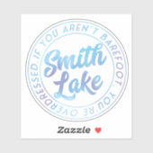 Smith Lake Blue Waterverf Sticker (Vel)