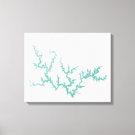 Smith Lake Map Canvas Afdruk (Voorkant)