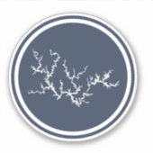 Smith Lake Map Navy Sticker (Voorkant)