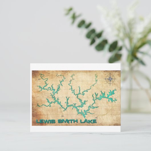 Smith Lake Post Card Briefkaart (Staand voorkant)