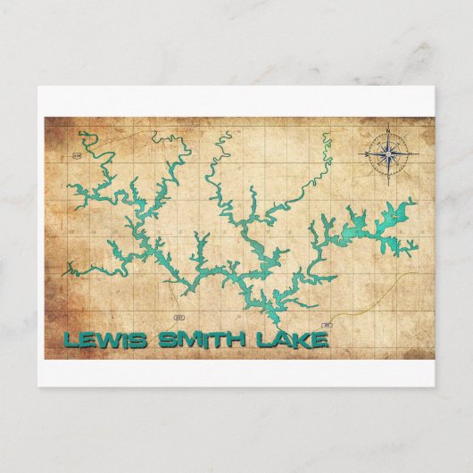 Smith Lake Post Card Briefkaart (Voorkant)