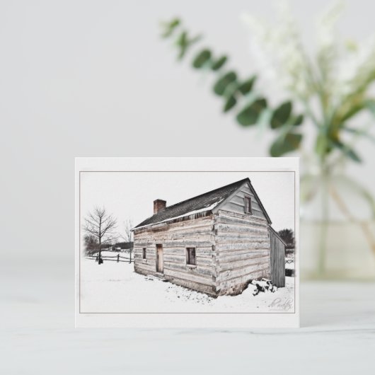 Smith Log Home, Palmyra, New York Briefkaart (Staand voorkant)