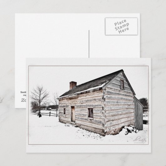 Smith Log Home, Palmyra, New York Briefkaart (Voorkant / Achterkant)