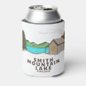 Smith Mountain Lake Cabin Blikjeskoeler (Blikje Achterkant)