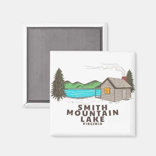 Smith Mountain Lake Cabin Magneet (Voorkant / Achterkant)
