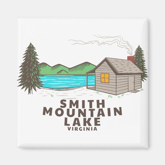 Smith Mountain Lake Cabin Magneet (Voorkant)