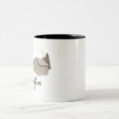 Smith Mountain Lake Cabin Tweekleurige Koffiemok (Center)