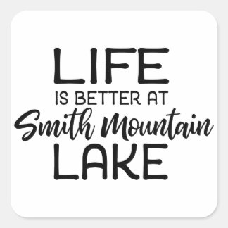 Smith Mountain Lake Vierkante Sticker