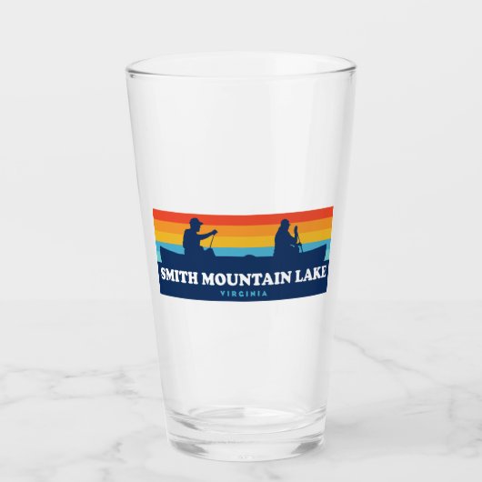 Smith Mountain Lake Virginia Canoe Glas (Voorkant)