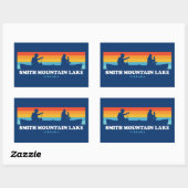 Smith Mountain Lake Virginia Canoe Rechthoekige Sticker (Vel)