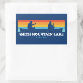 Smith Mountain Lake Virginia Canoe Rechthoekige Sticker (Tas)