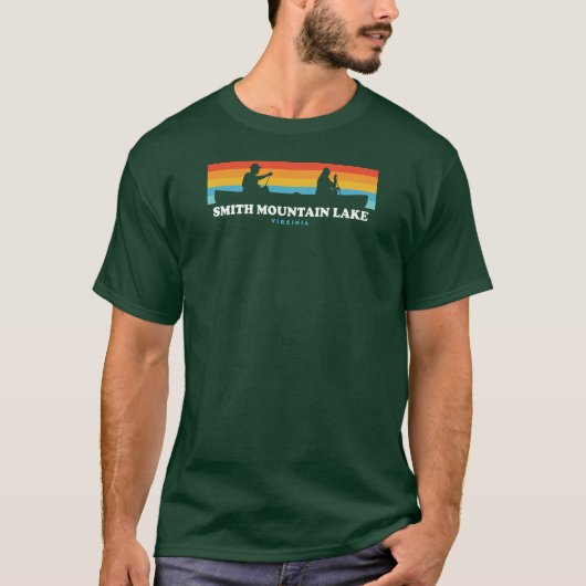 Smith Mountain Lake Virginia Canoe T-shirt (Voorkant)
