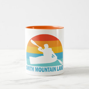 Smith Mountain Lake Virginia Kajak Tweekleurige Koffiemok