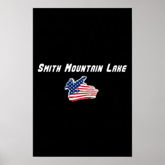 Smith Mountain Lake Virginia Patriottische Adelaar Poster