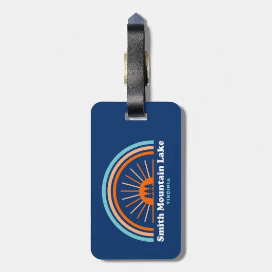 Smith Mountain Lake Virginia Rainbow Bagagelabel (Achterkant verticaal)