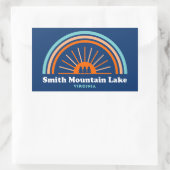 Smith Mountain Lake Virginia Rainbow Rechthoekige Sticker (Tas)