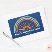 Smith Mountain Lake Virginia Rainbow Rechthoekige Sticker (Envelop)