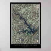 Smith Mountain Lake Virginia Satellite Poster Map (Voorkant)