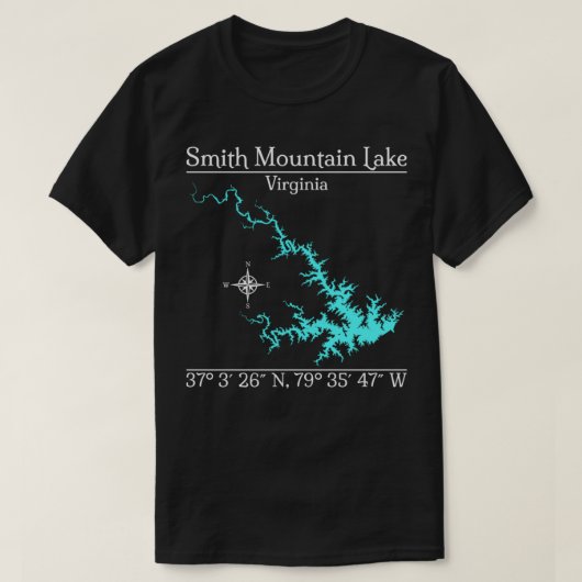 Smith Mountain Lake, Virginia T-shirt (Design voorkant)