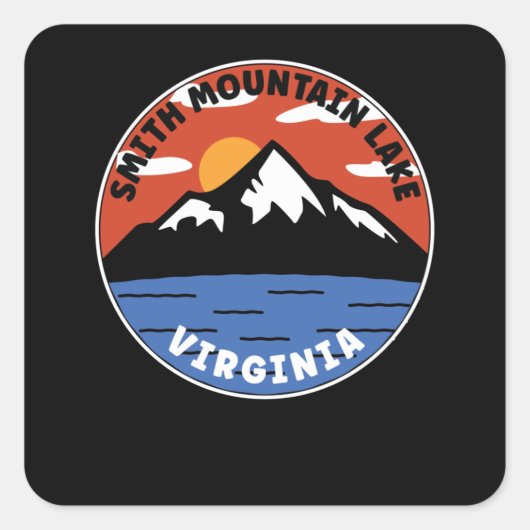 Smith Mountain Lake - Virginia Vierkante Sticker (Voorkant)