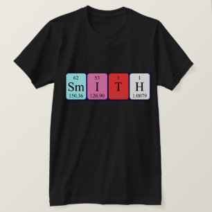 Smith periodieke table name shirt
