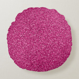 Smith Pink Glitter Rond Kussen
