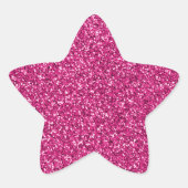 Smith Pink Glitter Ster Sticker (Voorkant)