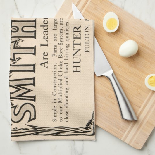  Smith Pistolen Duck Hunting Kitchen Towel Theedoek (Quarter Fold)