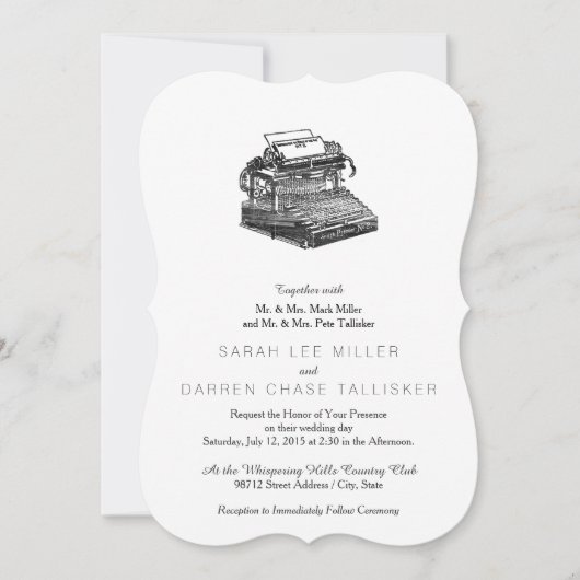 Smith Premier No. 2 Typewriter Kaart (Voorkant)