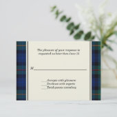 Smith Pset Custom Wedding RSVP Card Kaartje (Staand voorkant)