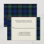 Smith Pset Custom Wedding RSVP Card Kaartje (Voorkant / Achterkant)