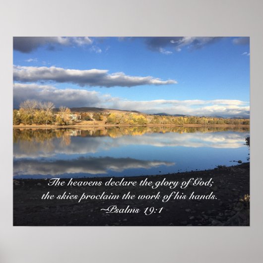 Smith Reservoir Reflecteert the Glory of God Poster (Voorkant)