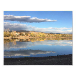 Smith Reservoir Reflections Foto Afdruk