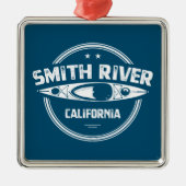 Smith River Californië Kayakken Metalen Ornament (Voorkant)